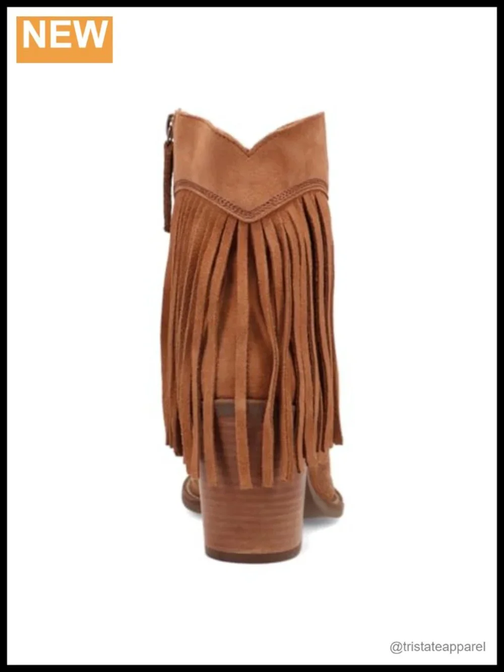 Dingo Wild Sage Suede Western Bootie Snip Toe Zipper Mid Heel